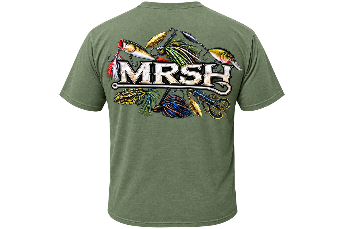 MRSH fishing lure tee