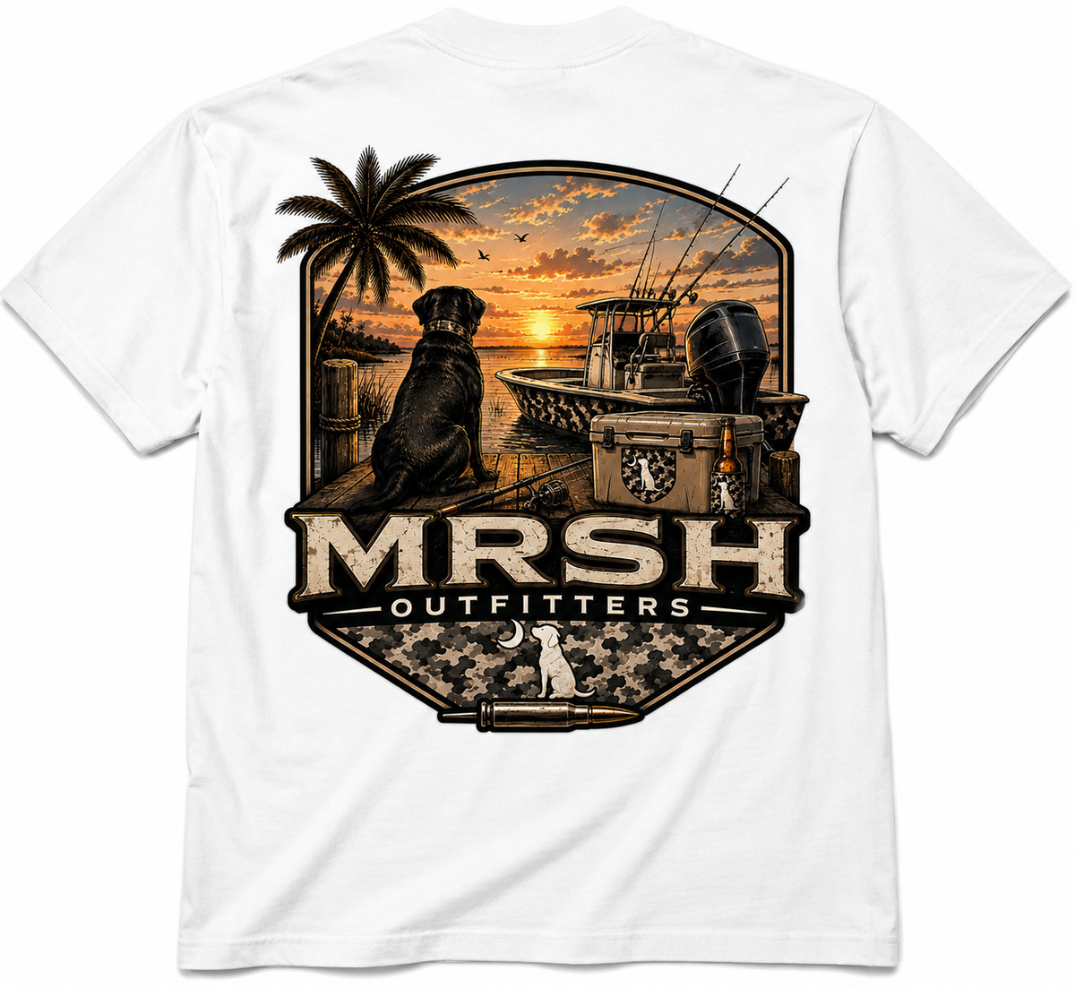 MRSH dockside sunset tee